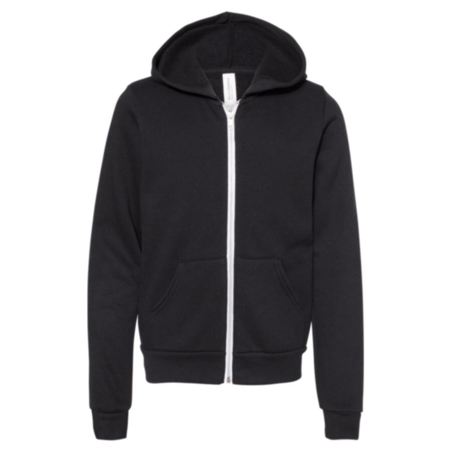 Youth Sponge Fleece Full-Zip Hoodie Sweatshirt Thumbnail
