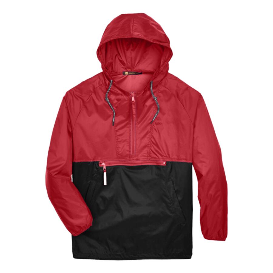 Unisex Packable Hooded Nylon Jacket Thumbnail