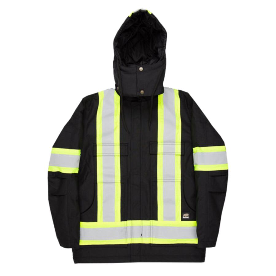 Tall Safety Striped Arctic Insulated Chore Coat Thumbnail