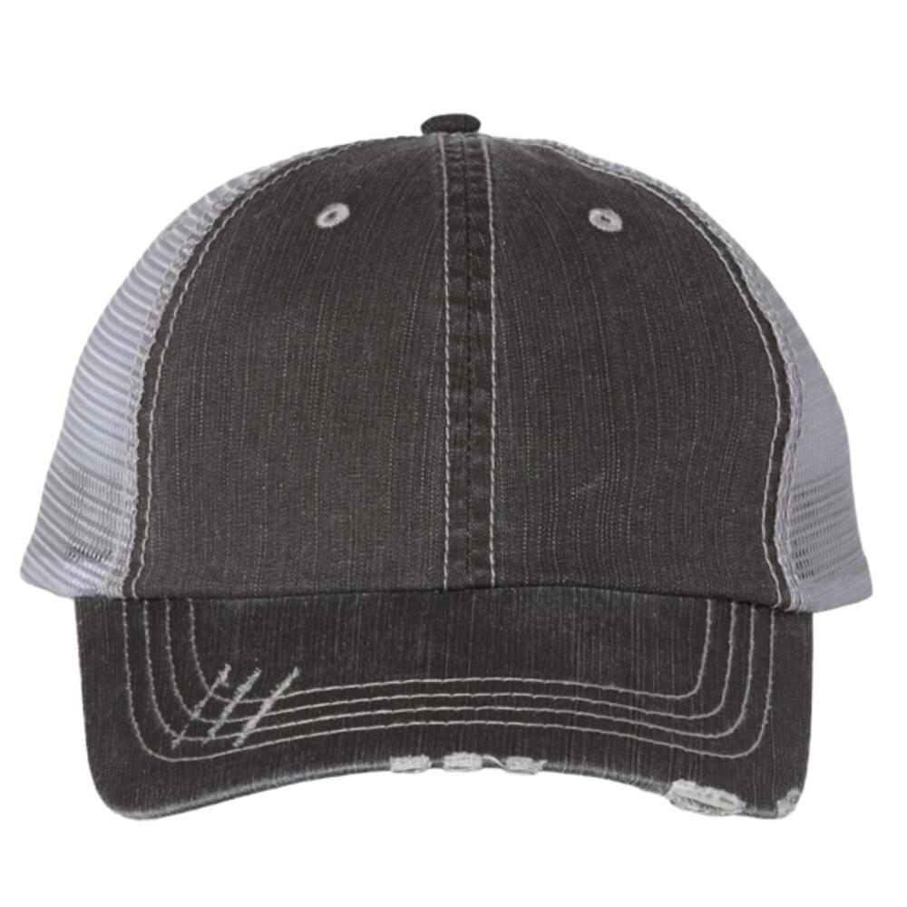 6990 - Herringbone Trucker Cap Thumbnail