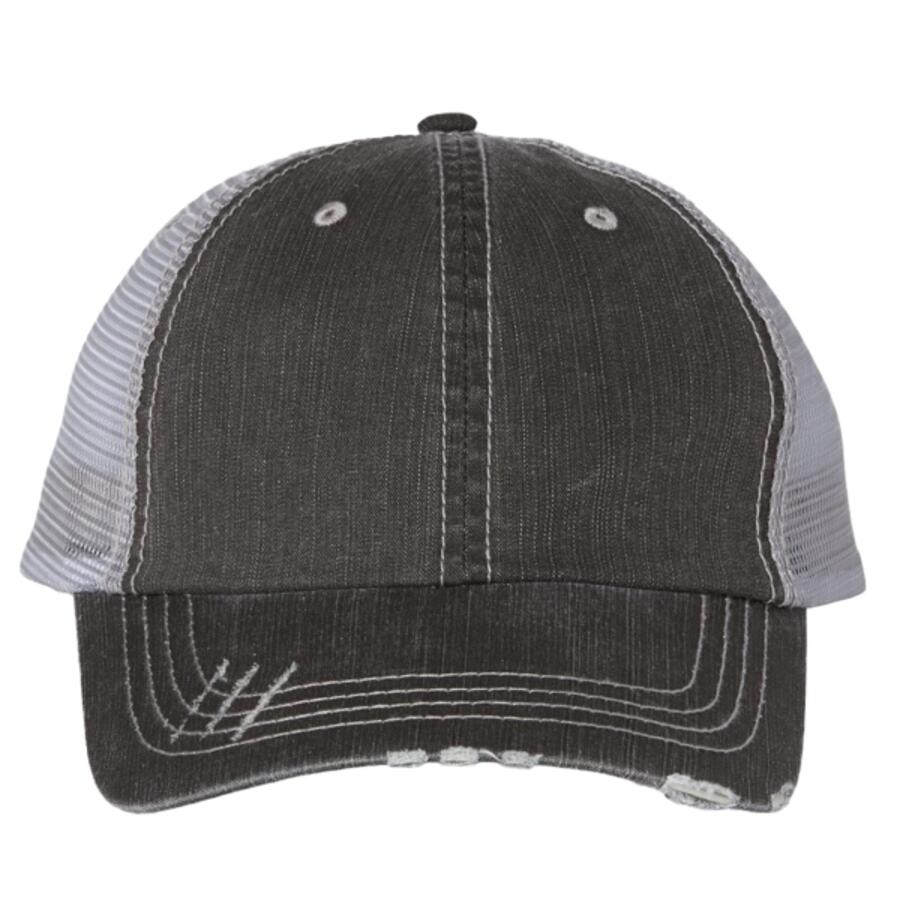 6990 - Herringbone Trucker Cap Thumbnail