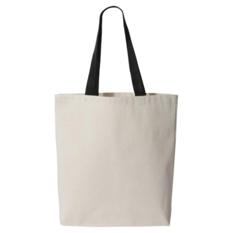 11L Canvas Tote with Contrast-Color Handles Thumbnail