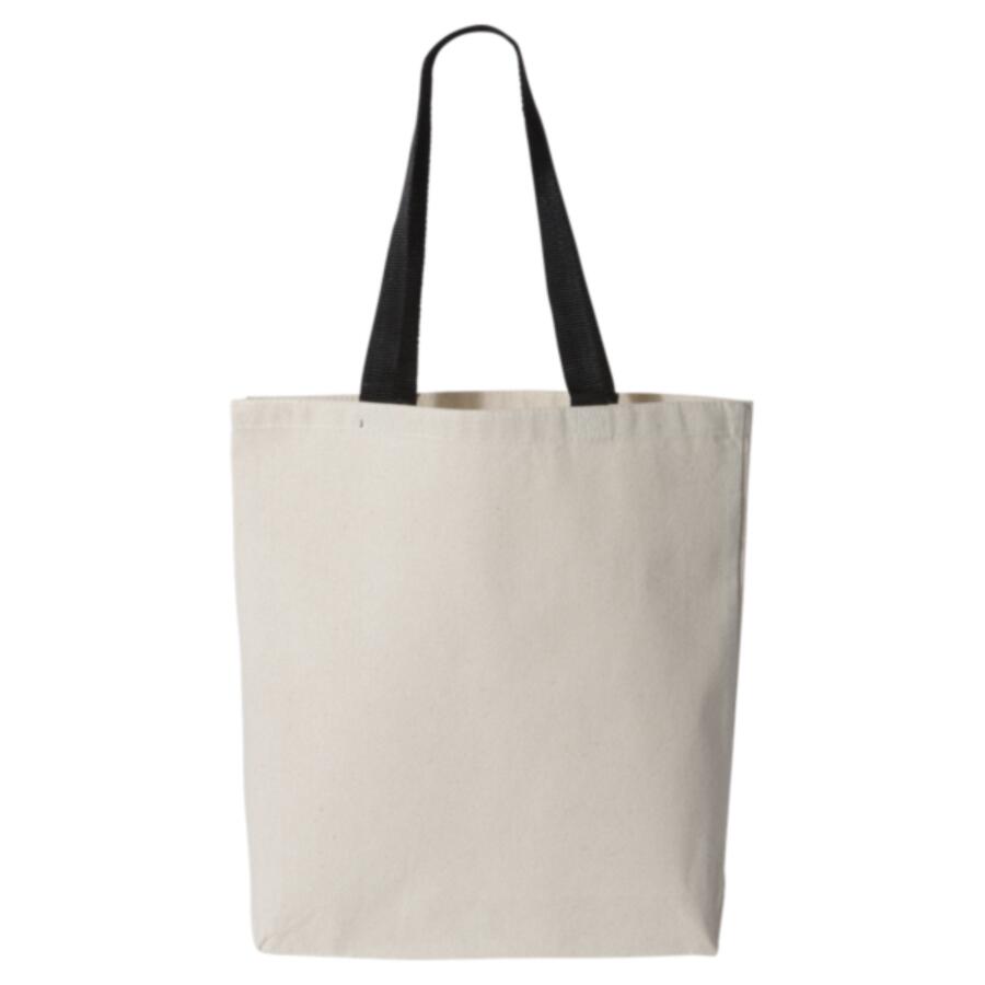 11L Canvas Tote with Contrast-Color Handles Thumbnail