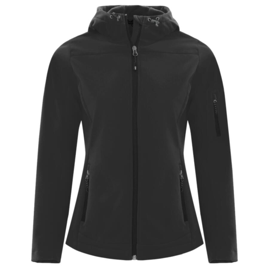 Coal Harbour Essential Hooded Soft Shell Ladies' Jacket Thumbnail