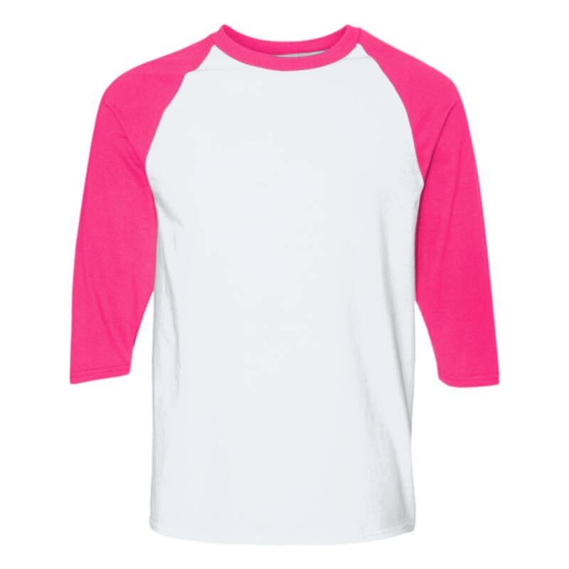 Gildan Heavy Cotton™ Raglan Three-Quarter Sleeve T-Shirt Thumbnail