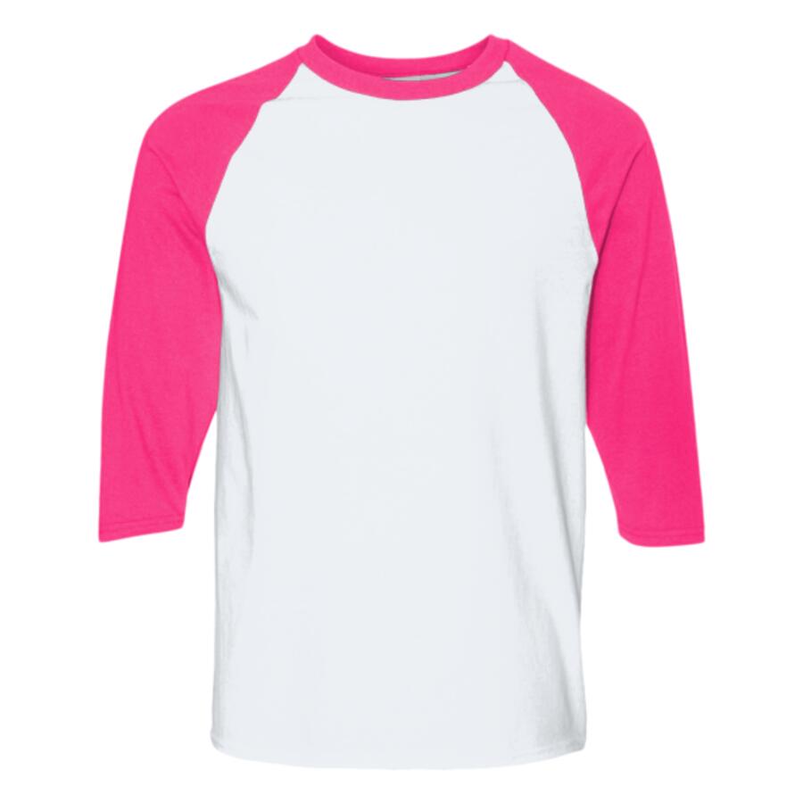 Gildan Heavy Cotton™ Raglan Three-Quarter Sleeve T-Shirt Thumbnail