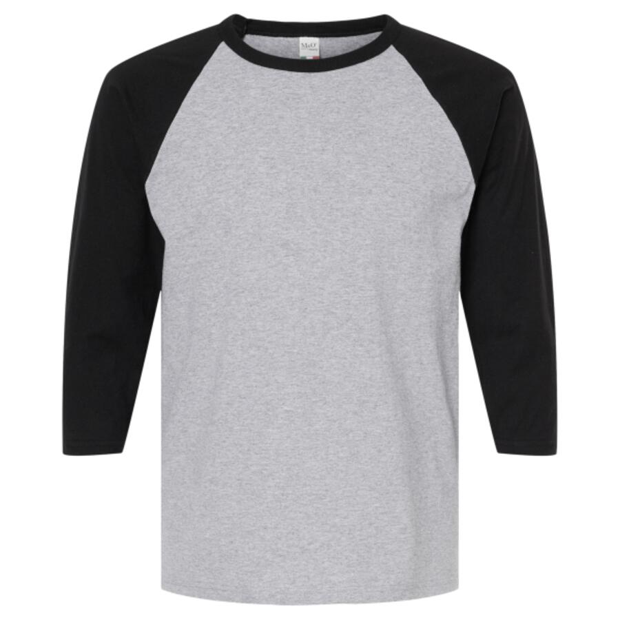 M&O Raglan Three-Quarter Sleeve Baseball T-Shirt Thumbnail