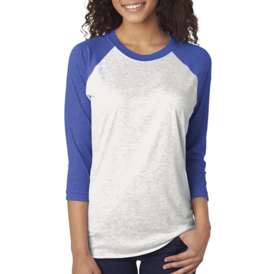 Next Level Unisex Triblend 3/4 Sleeve Raglan Thumbnail