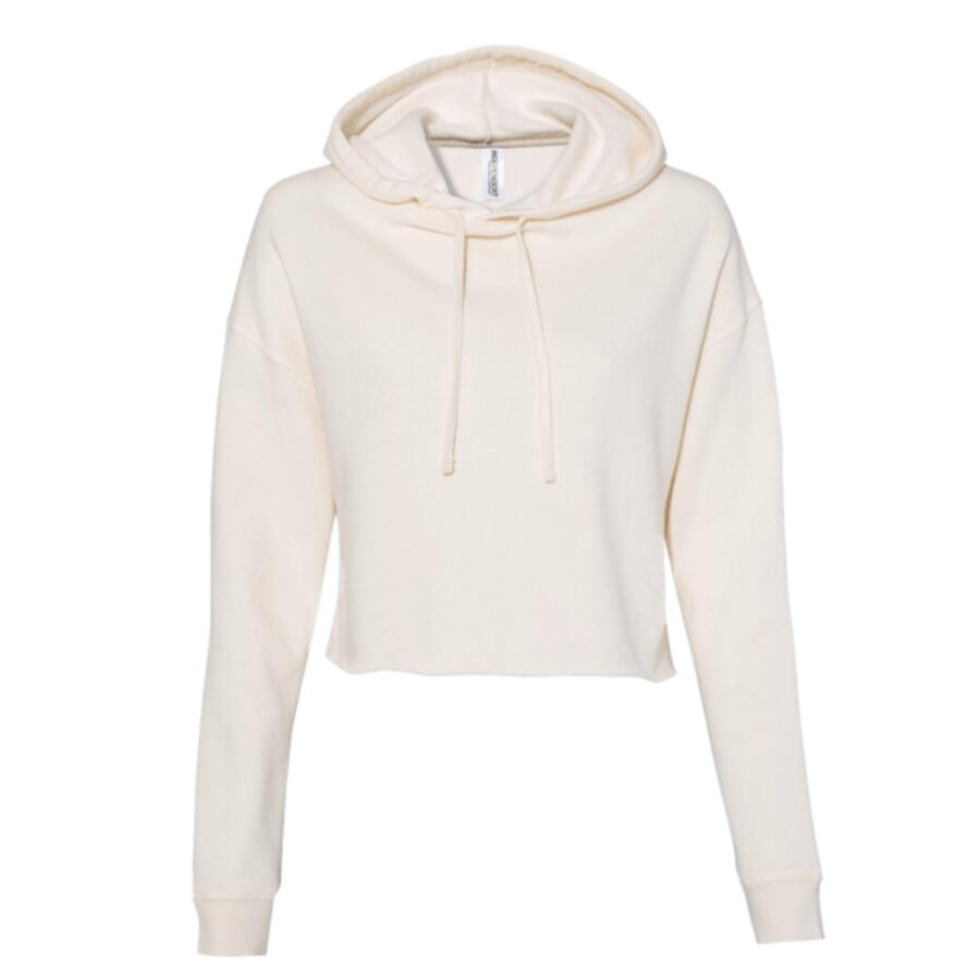 Independent Trading Co. Women's Lightweight Crop Hooded Pullover Thumbnail