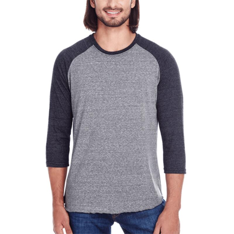Threadfast Apparel Unisex Triblend Three-Quarter Sleeve Raglan Thumbnail
