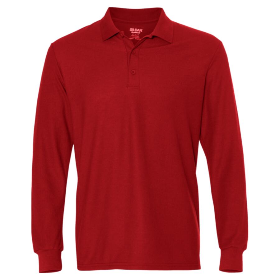 DryBlend® Double Piqué Long Sleeve Polo Thumbnail