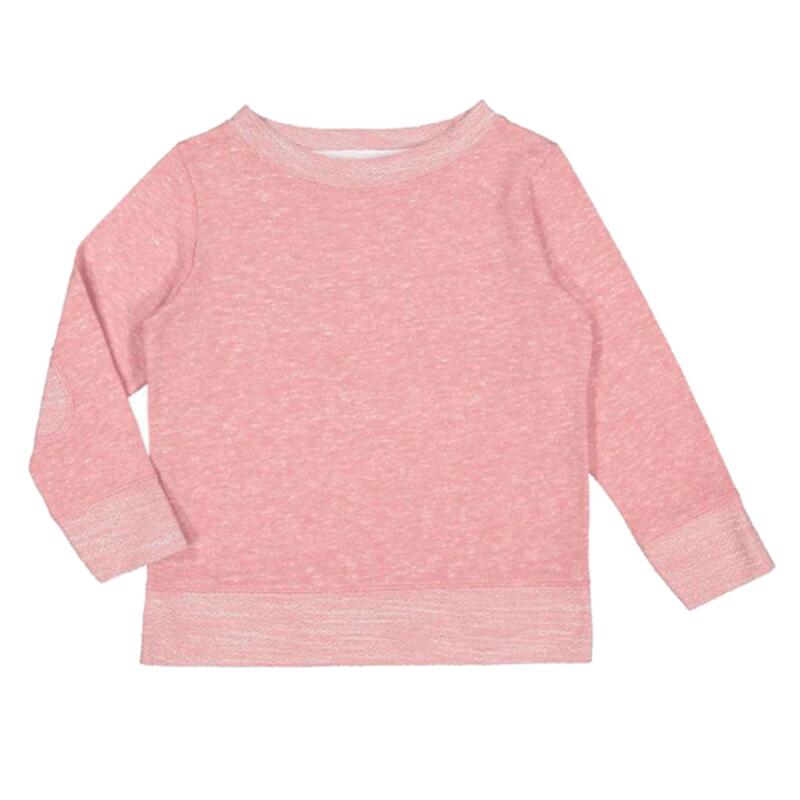 Toddler Harborside Melange French Terry Crewneck with Elbow Patches Thumbnail