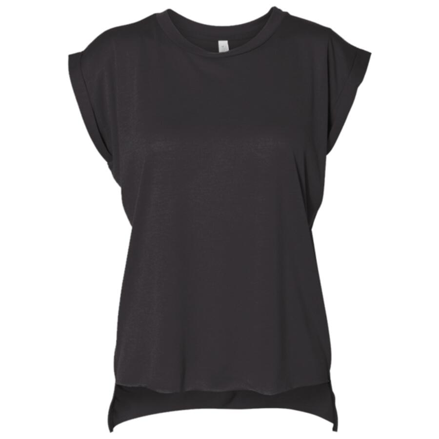 Women’s Flowy Rolled Cuffs Muscle Tee Thumbnail