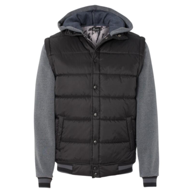 Nylon Vest with Fleece Sleeves Thumbnail