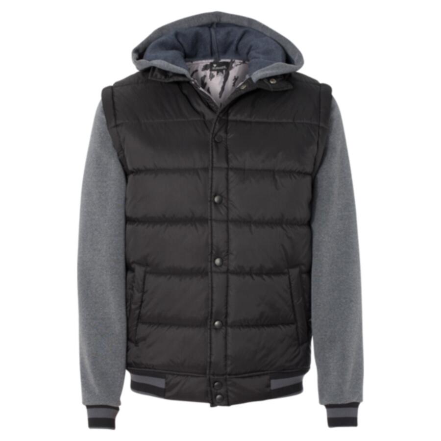 Nylon Vest with Fleece Sleeves Thumbnail