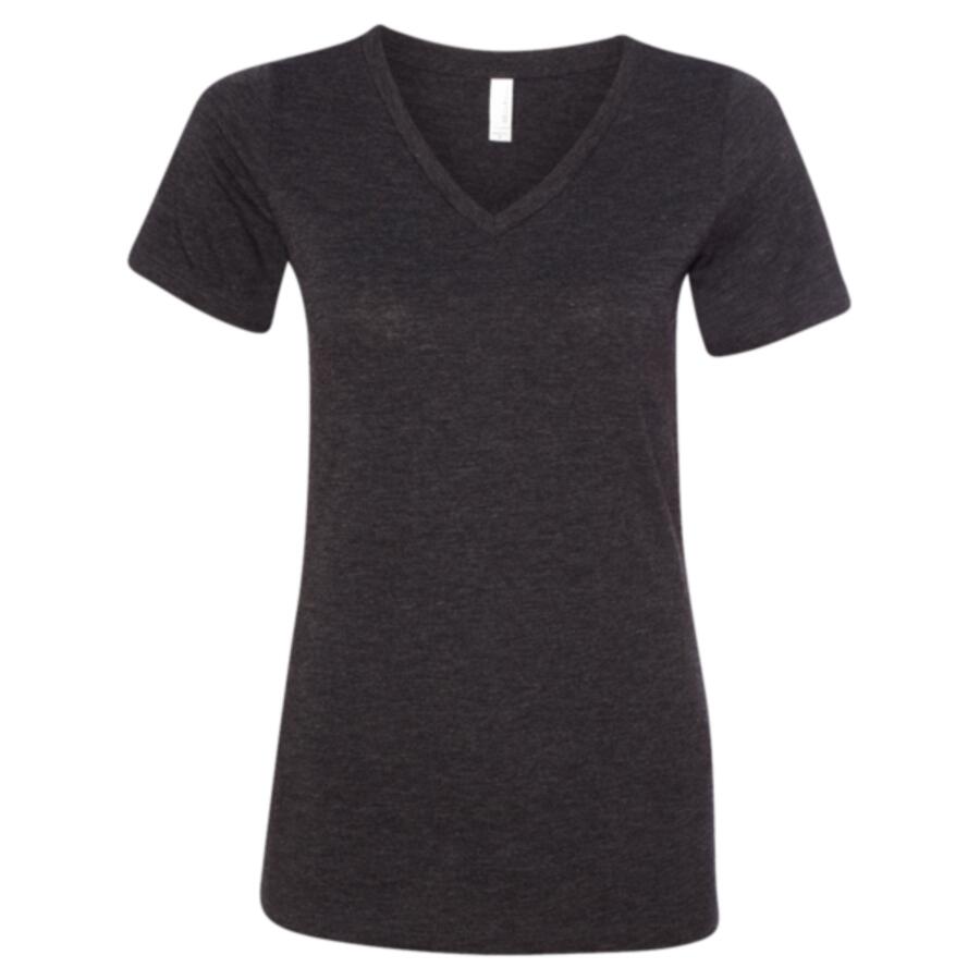 Women's Relaxed Triblend Short Sleeve V-Neck Tee Thumbnail