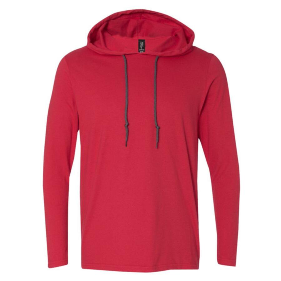Softstyle® Lightweight Hooded Long Sleeve T-Shirt Thumbnail