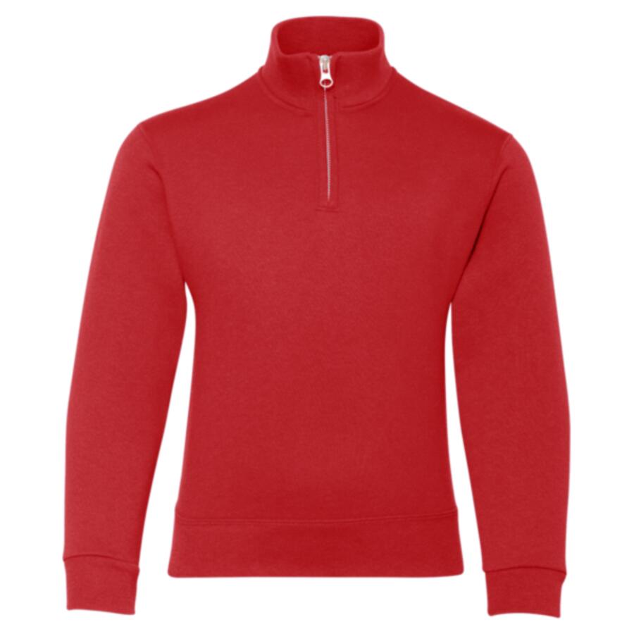 Nublend® Youth Quarter-Zip Cadet Collar Sweatshirt Thumbnail