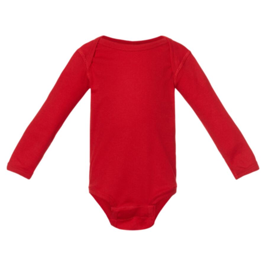 Infant Long Sleeve Baby Rib Bodysuit Thumbnail