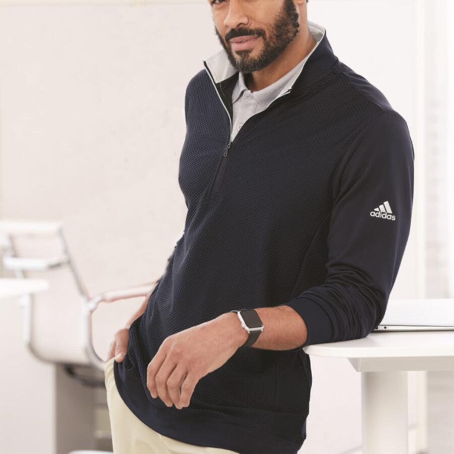 Performance Textured Quarter-Zip Pullover Thumbnail
