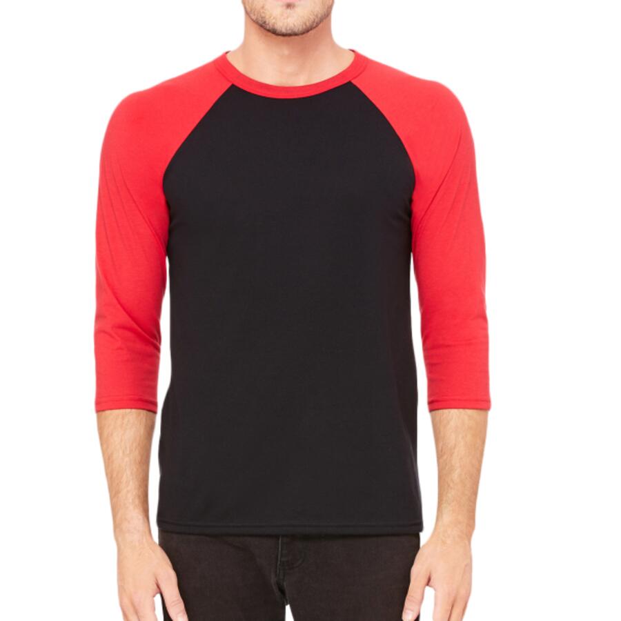 Unisex Three-Quarter Sleeve Baseball T-Shirt Thumbnail