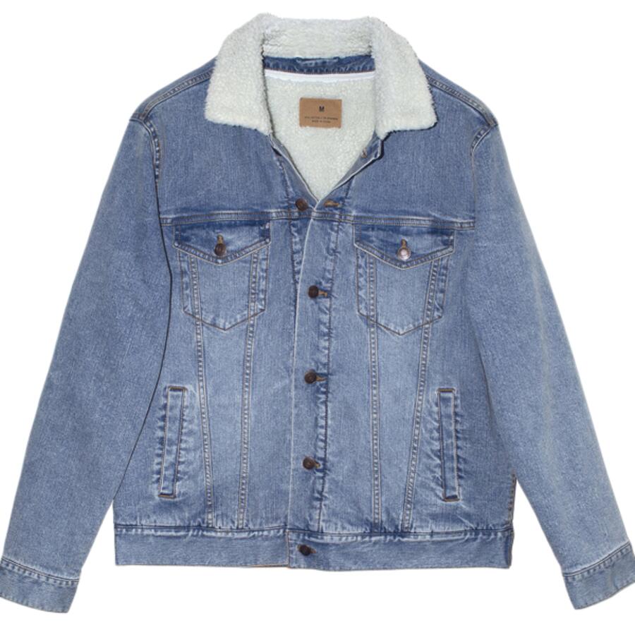 Unisex Sherpa-Lined Denim Jacket Thumbnail