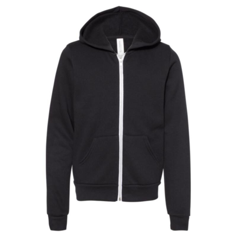 Youth Sponge Fleece Full-Zip Hoodie Sweatshirt Thumbnail
