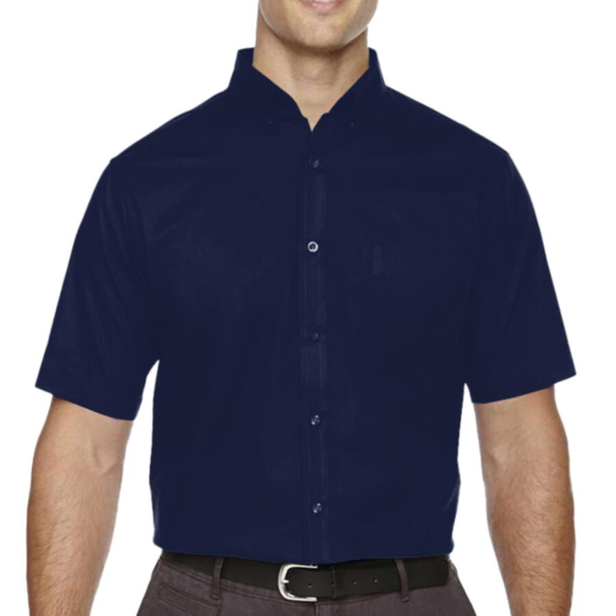 Men's Tall Optimum Short Sleeve Twill Dress Shirt Thumbnail
