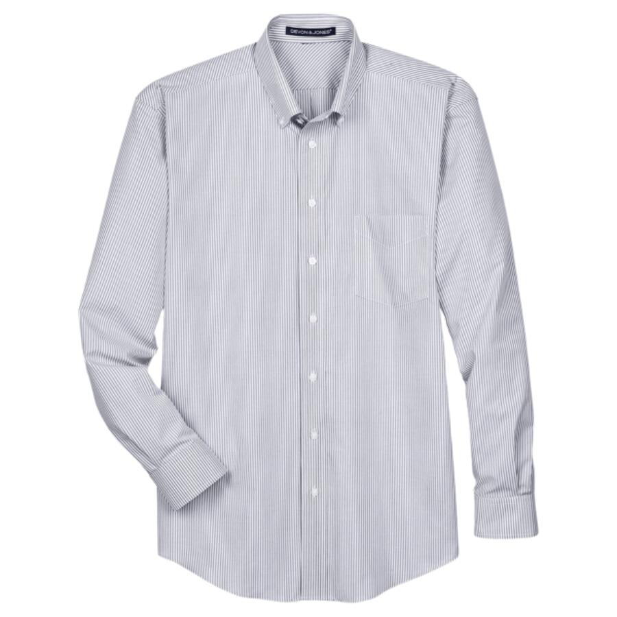 Men's Crown Collection® Banker Stripe Woven Dress Shirt Thumbnail